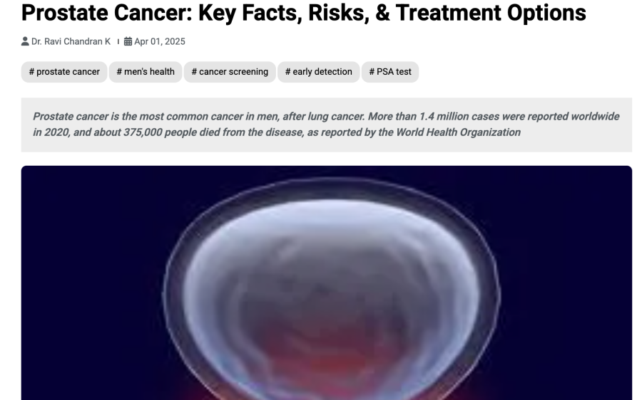 Prostate Cancer: Key Facts, Risks, & Treatment Options